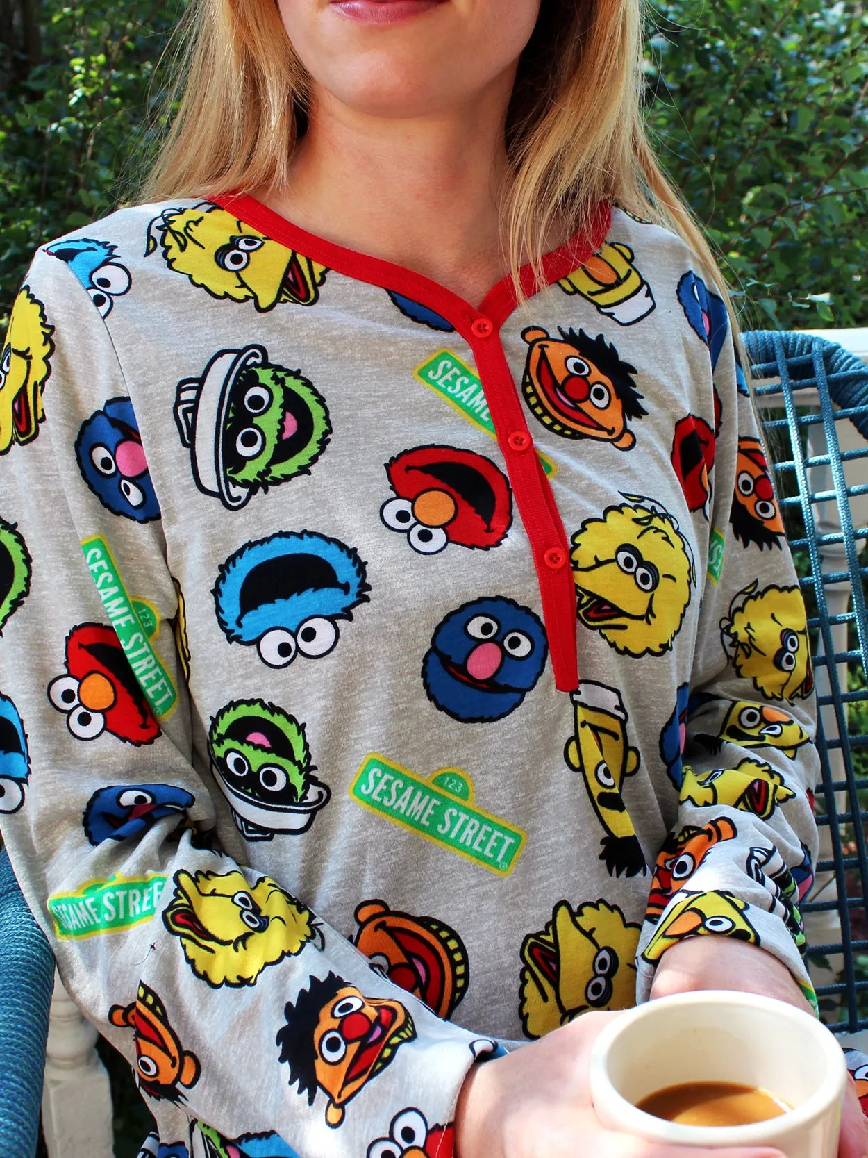 Sesame Street Elmo Long Sleeve Dorm Nightgown