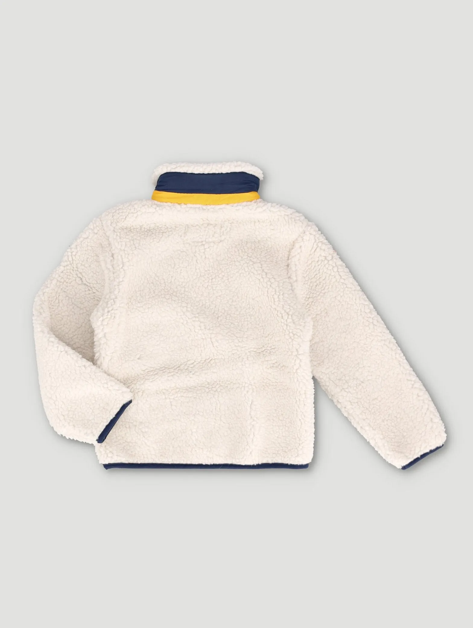 Sherpa Patch Pocket Sweater - White