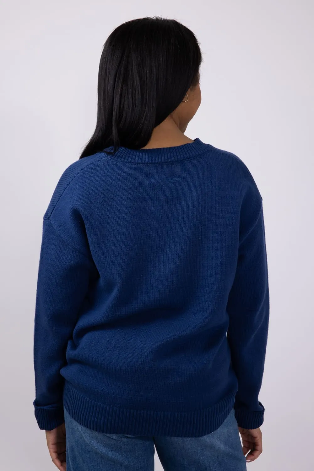 Simply Southern USA Sweater for Women in Navy | 0125-MN-SWTR-USA-NAVY