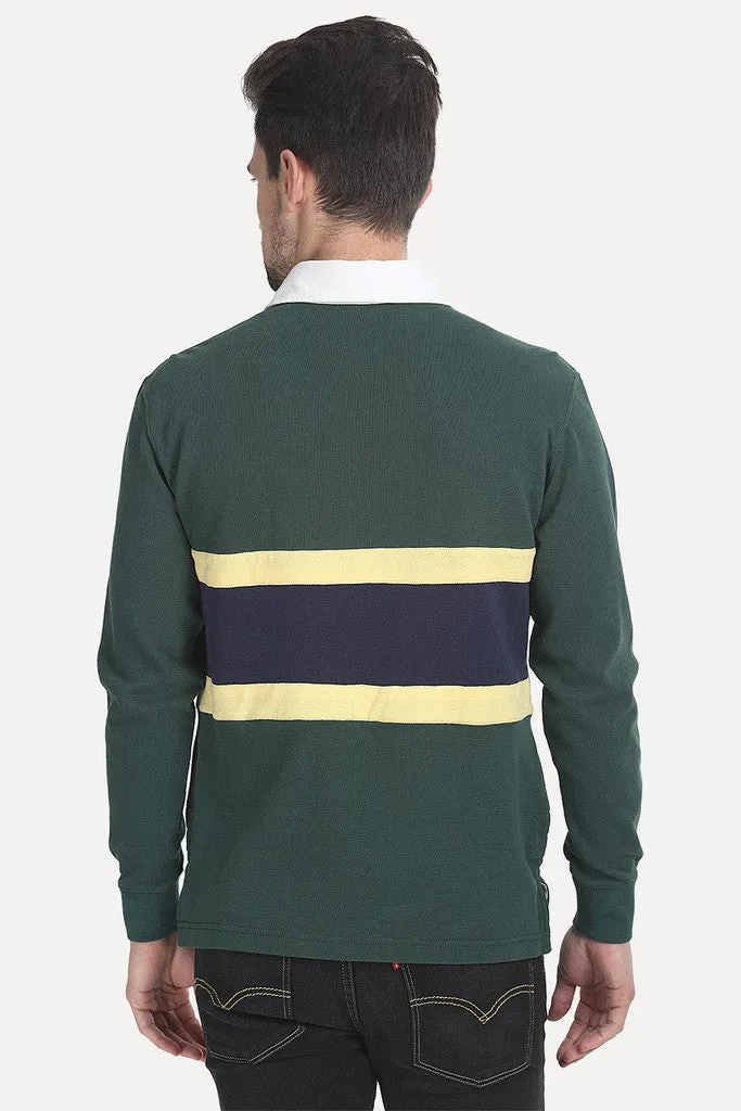 Solid Cotton Pique Rugby