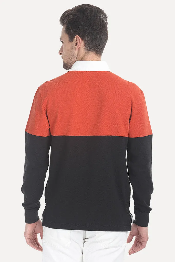 Solid Cotton Pique Rugby