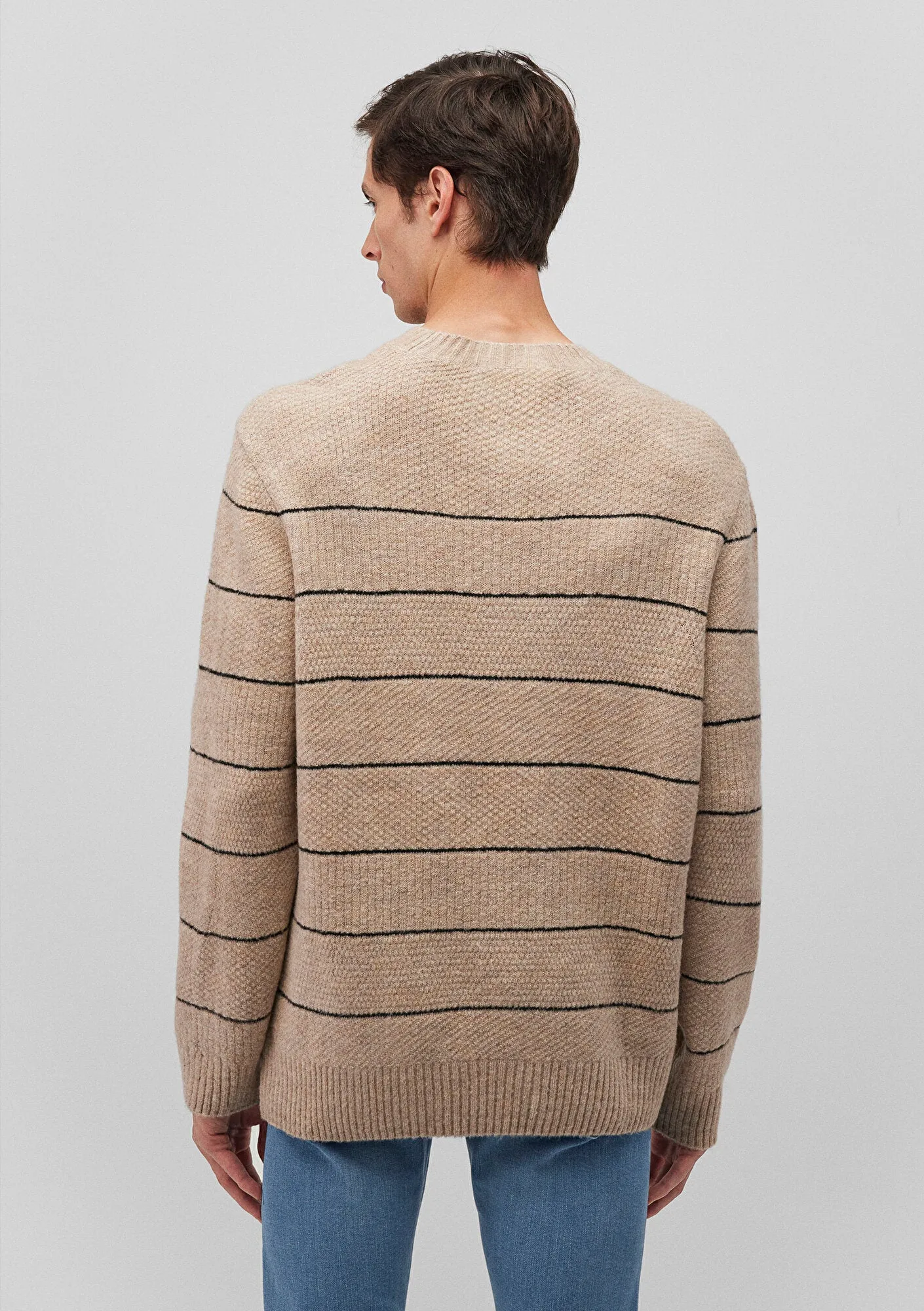 Striped Beige Sweater