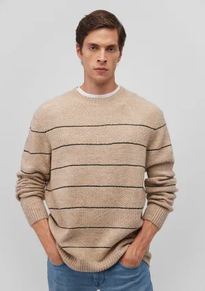 Striped Beige Sweater