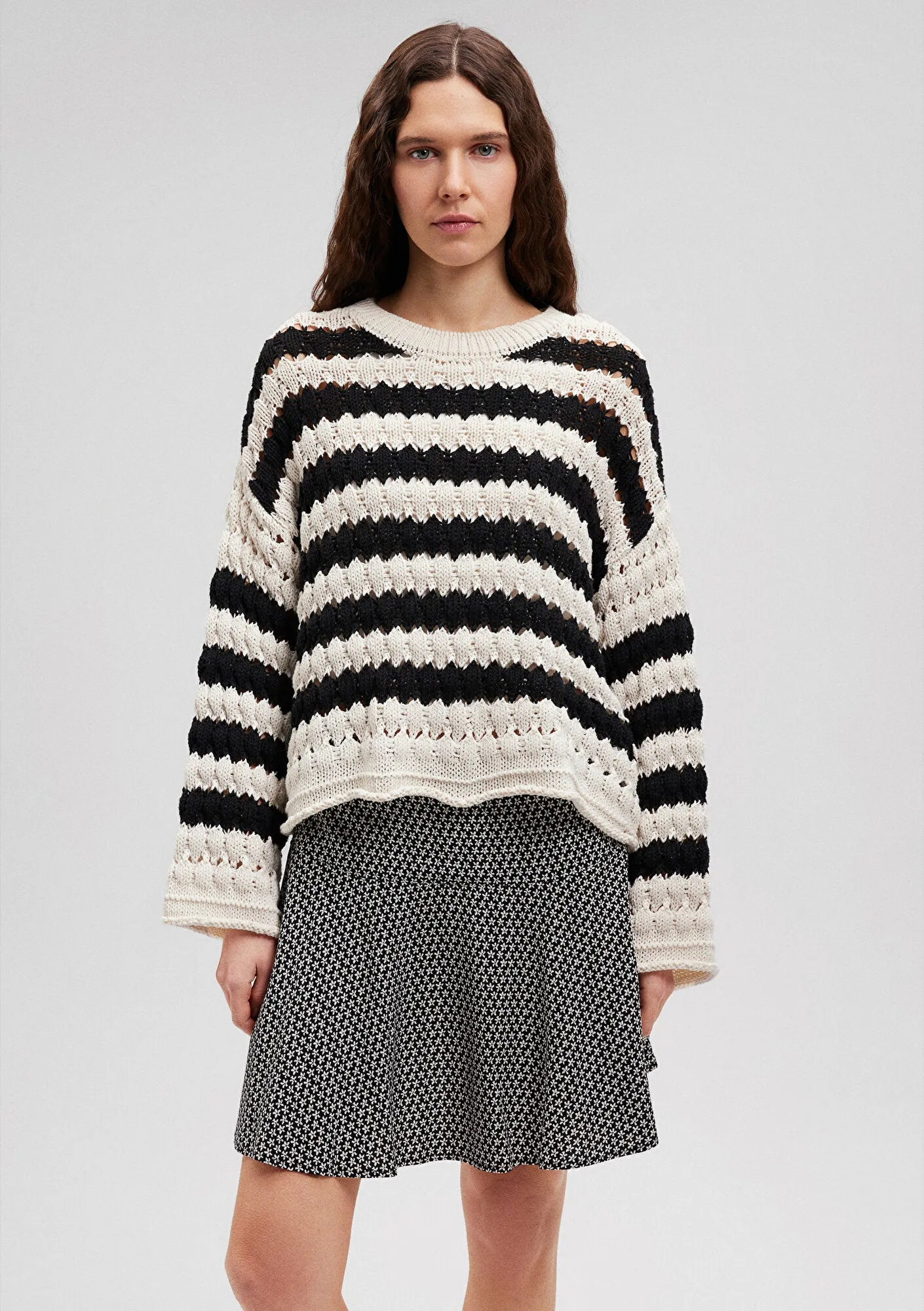 Striped Beige Sweater
