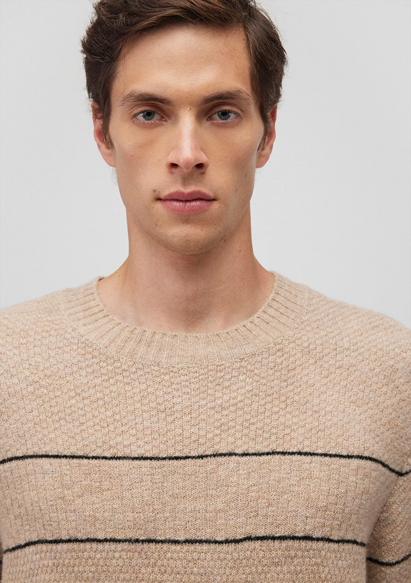 Striped Beige Sweater