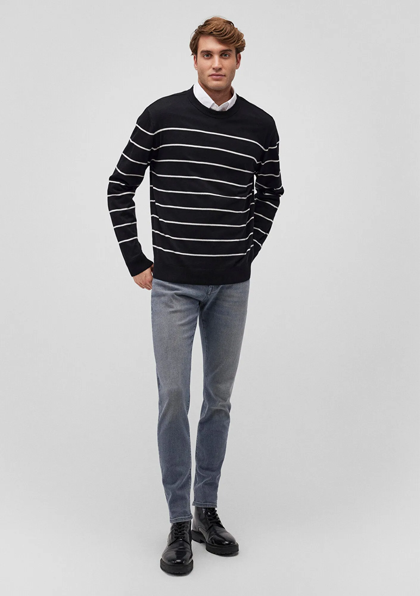 Striped Black Sweater