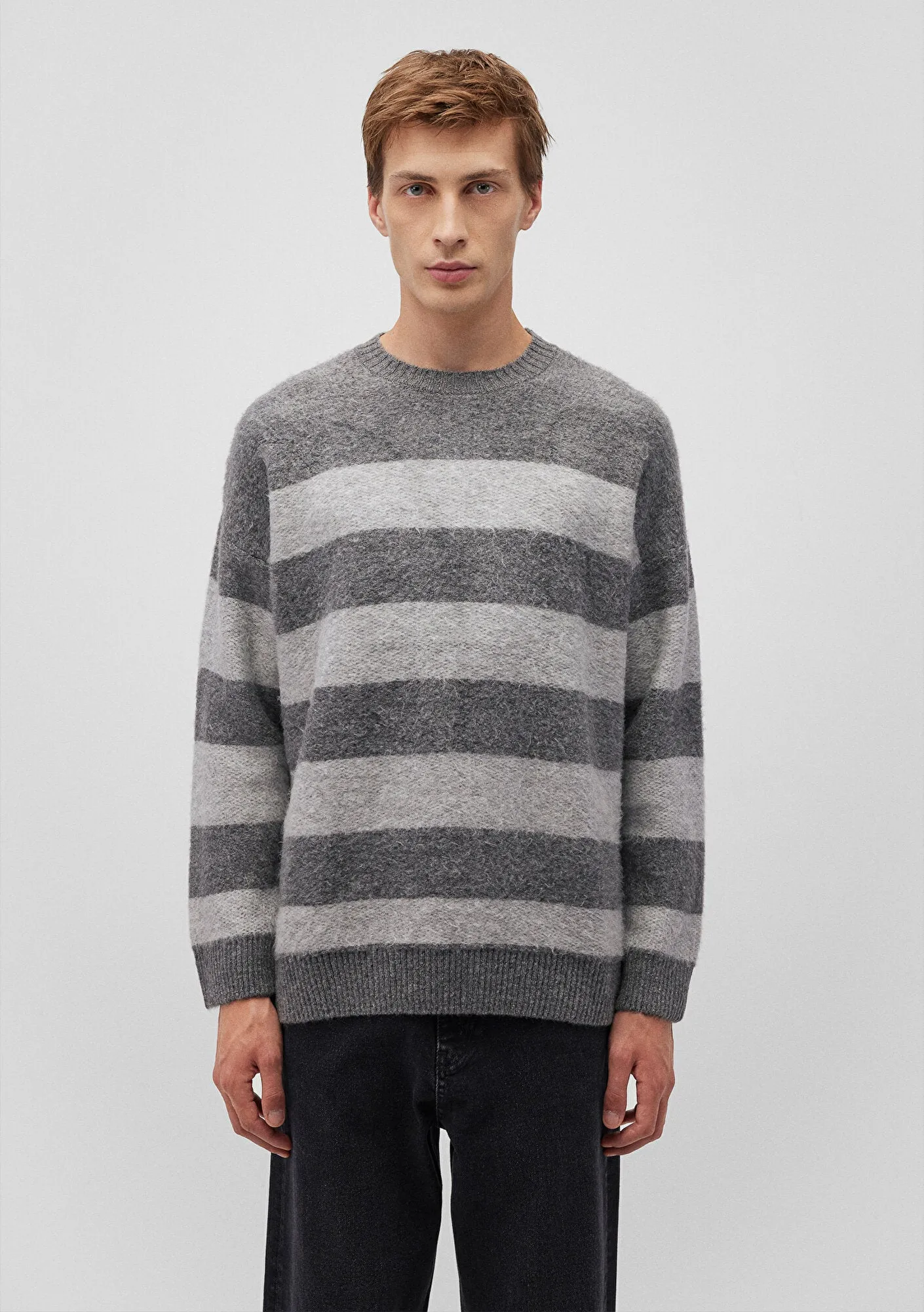 Striped Grey Sweater