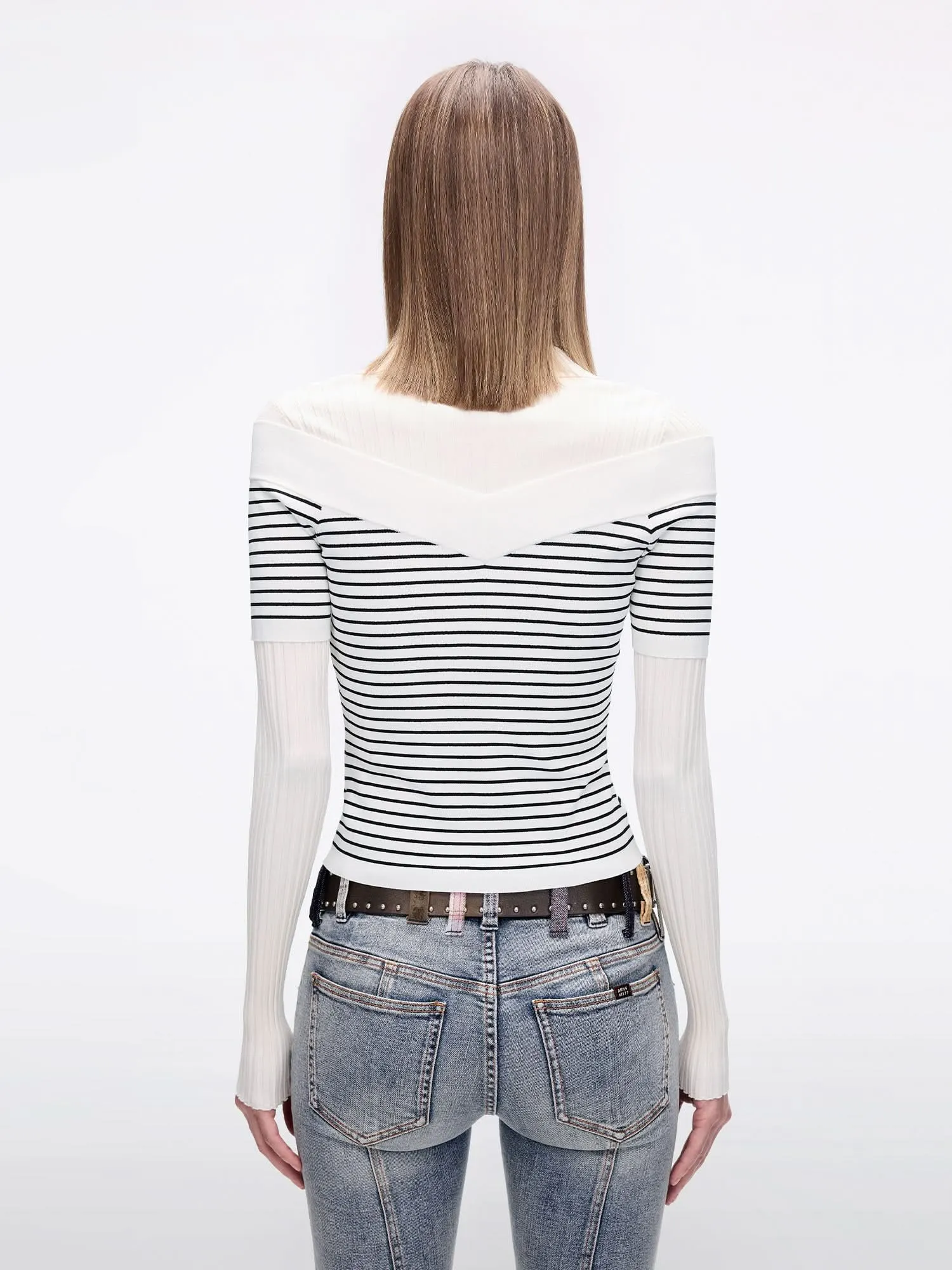 Striped Knit Top