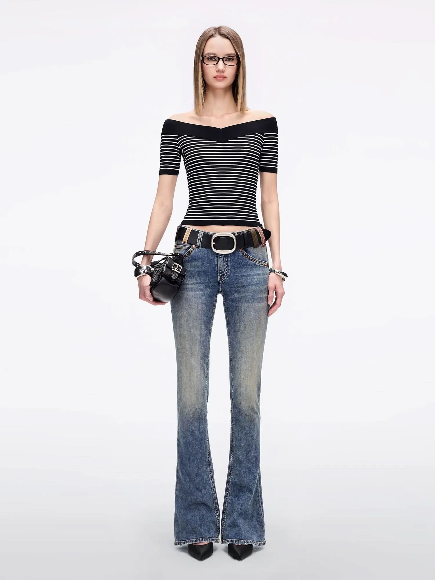 Striped Knit Top