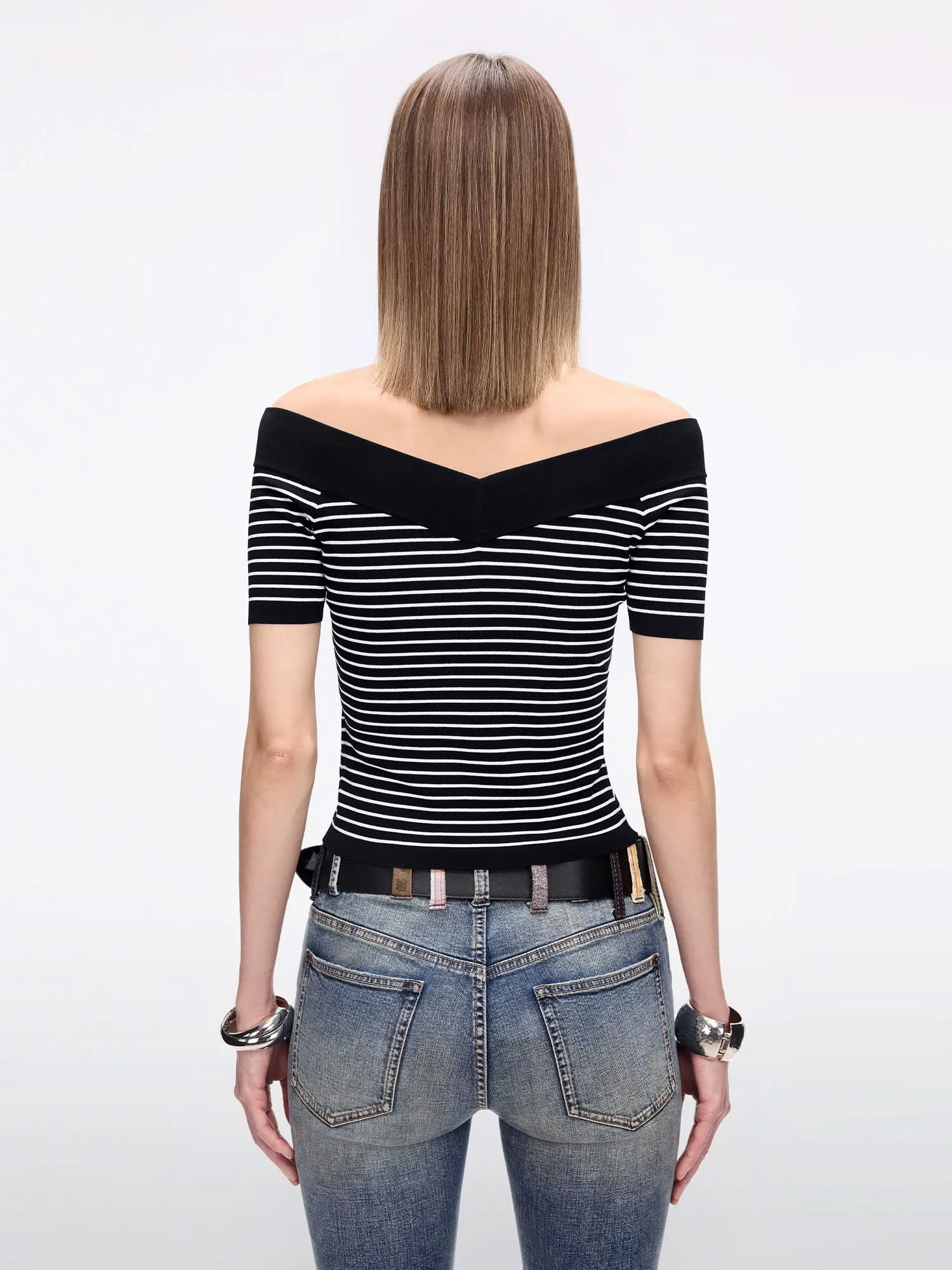 Striped Knit Top