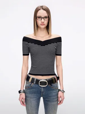 Striped Knit Top