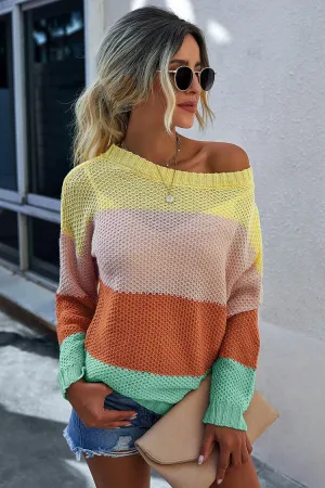 Striped Long-sleeved Sweaters
