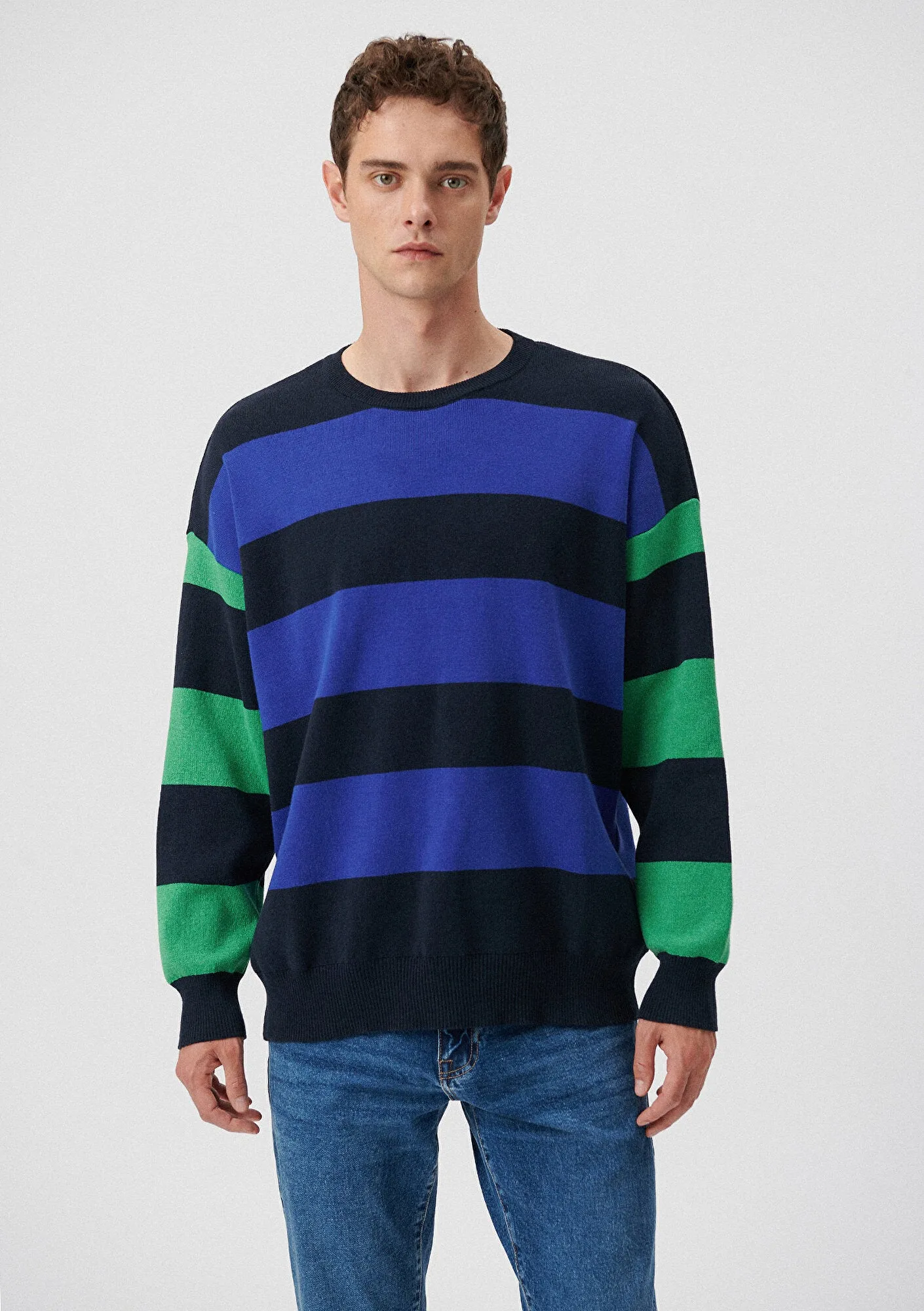 Striped Navy Sweater