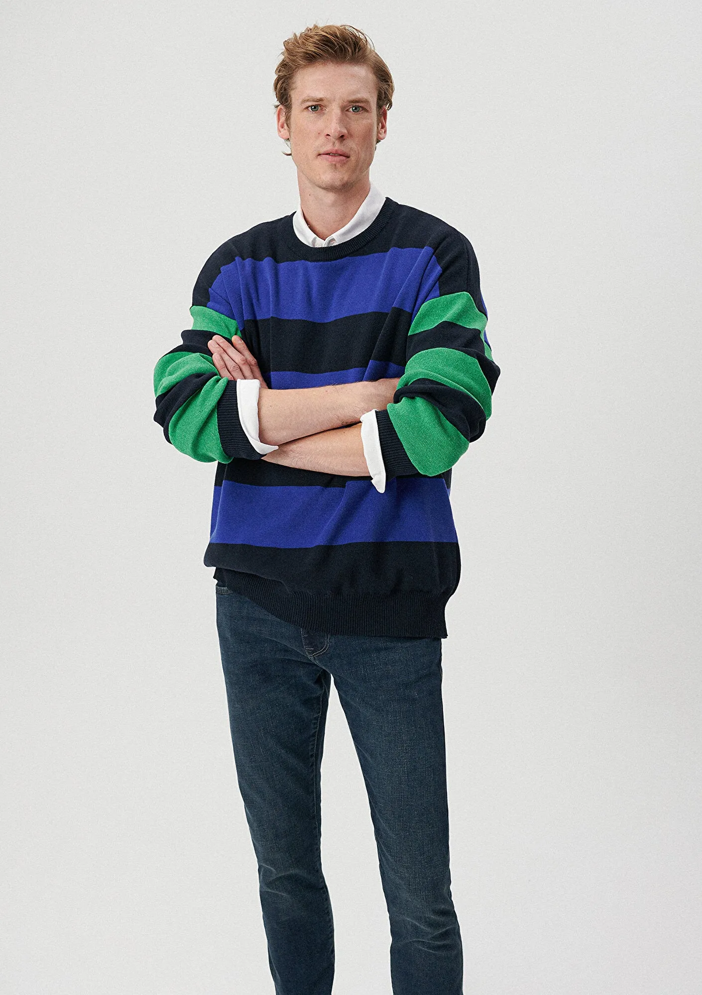 Striped Navy Sweater