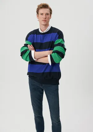 Striped Navy Sweater