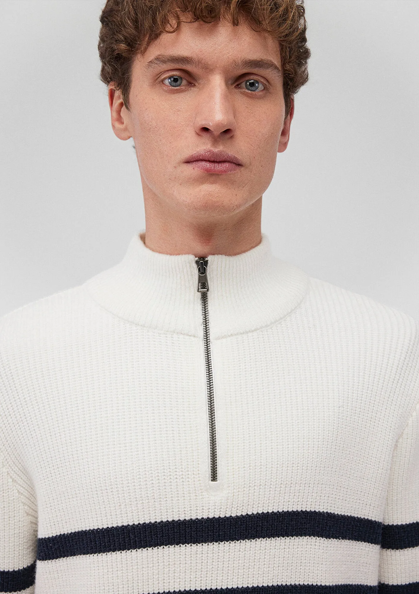 Striped Off White Sweater
