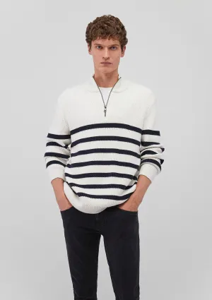 Striped Off White Sweater
