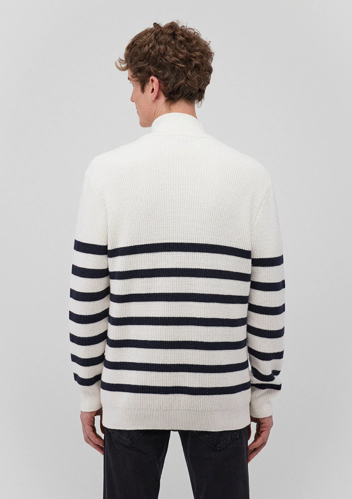 Striped Off White Sweater