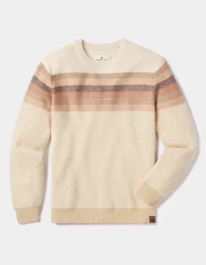 Striped Ski Sweater - Beige Multi