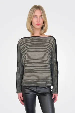 Striped Sweater - Black Storm