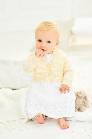 Stylecraft - Sweet Dreams DK - 9899 Baby Cardigan Knitting Pattern (0-3)