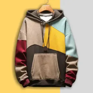 Stylish Carlo Color-Blocked Hoodie