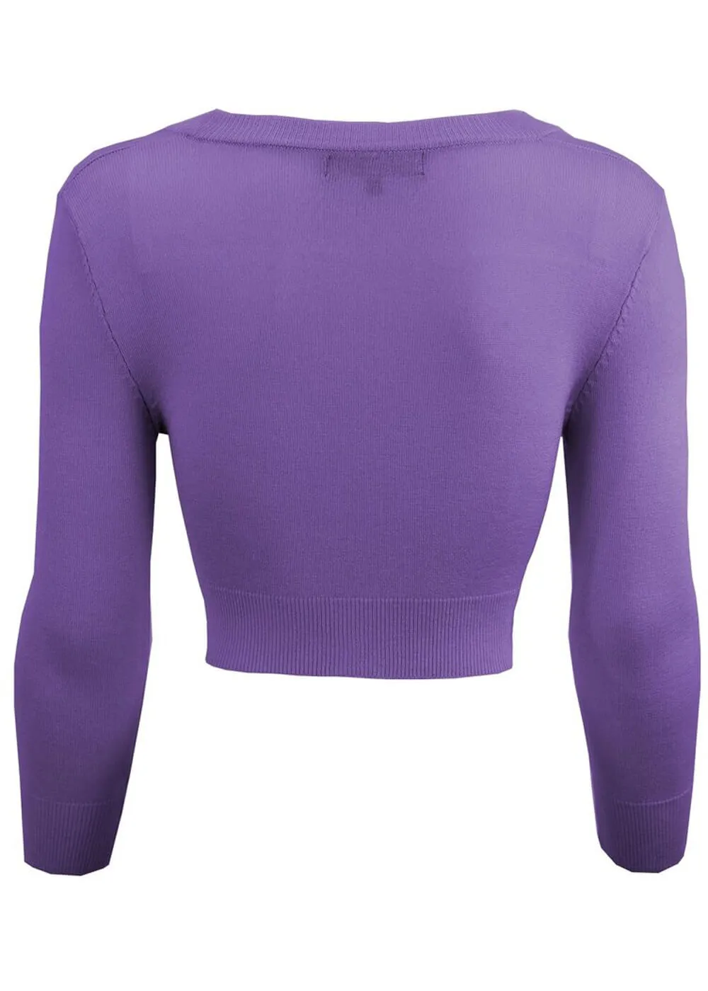 Succubus Clothing Retro Short 50's Cardigan Blueberry Purple