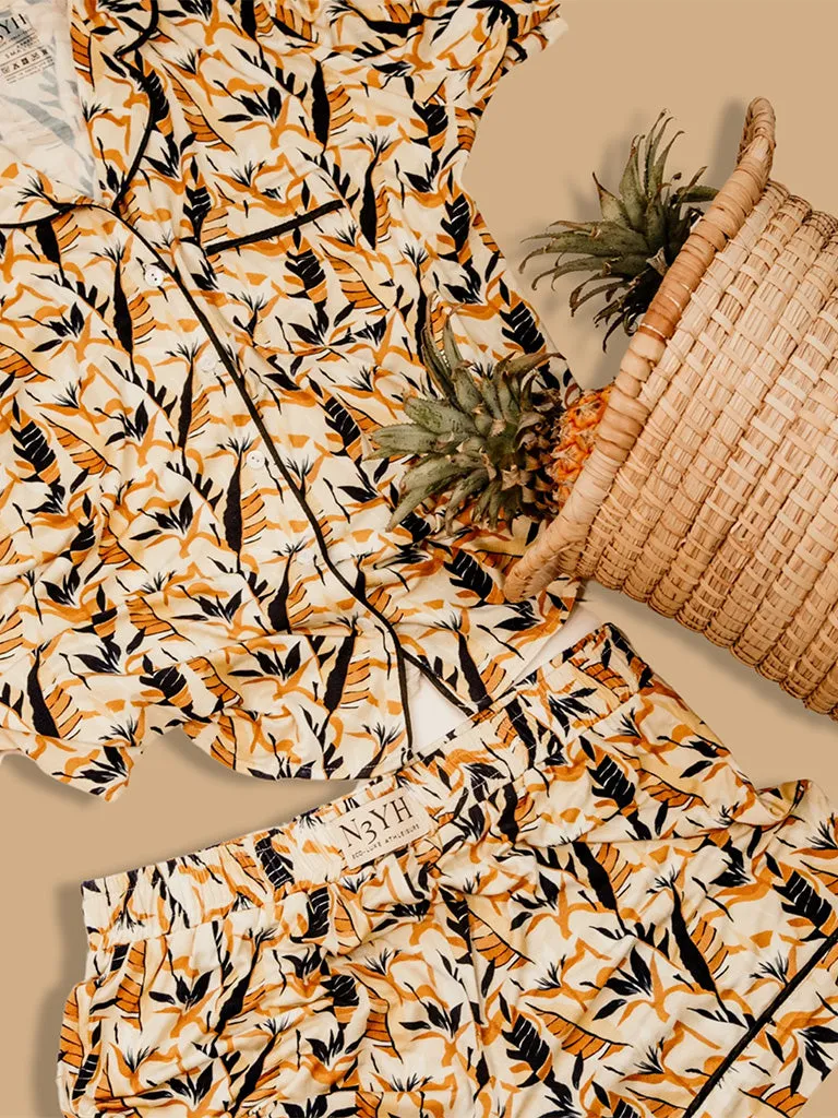 Summer Pajama Set - Tangerine Tropical