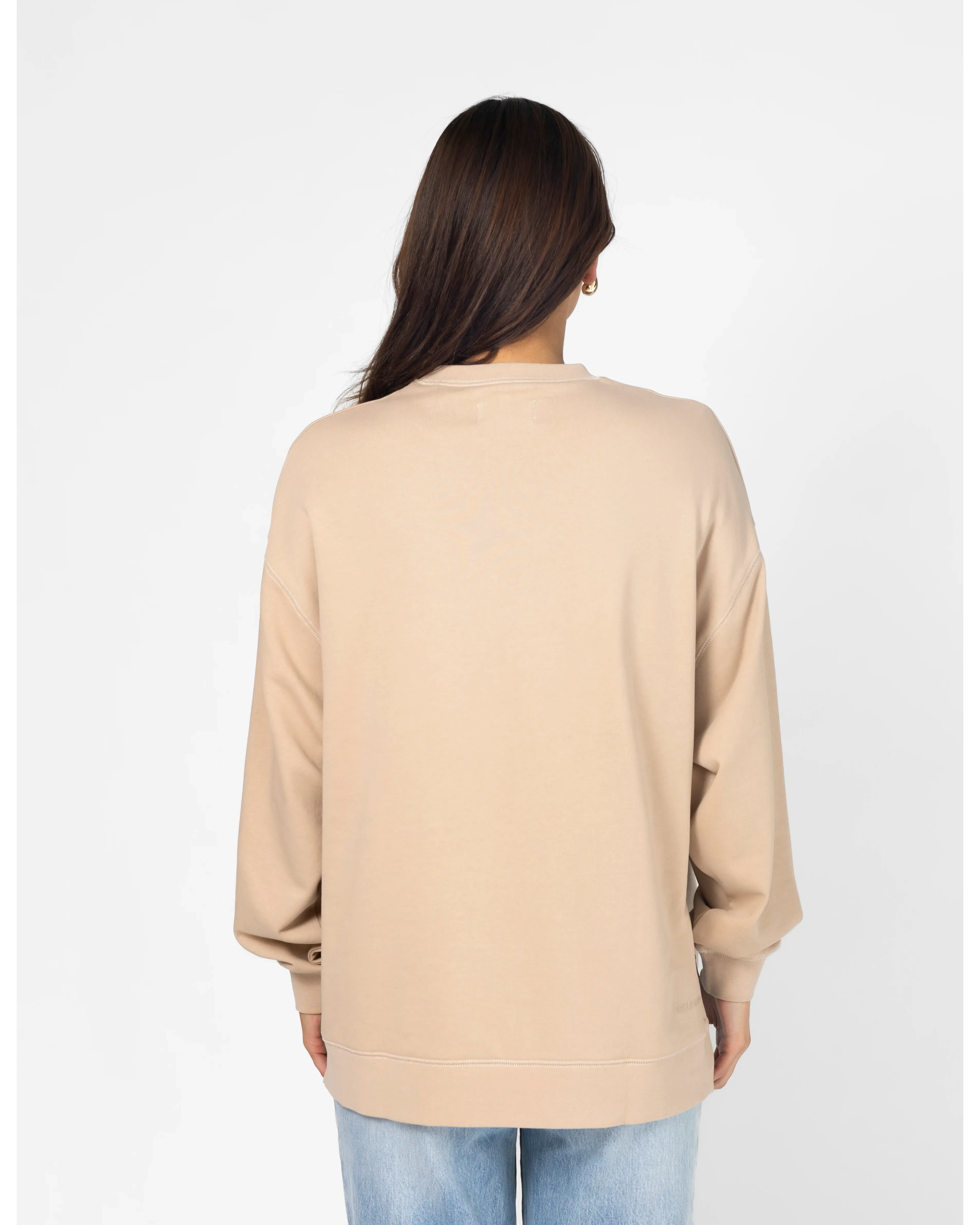 Sunday Sweater Leopard Logo - Concrete