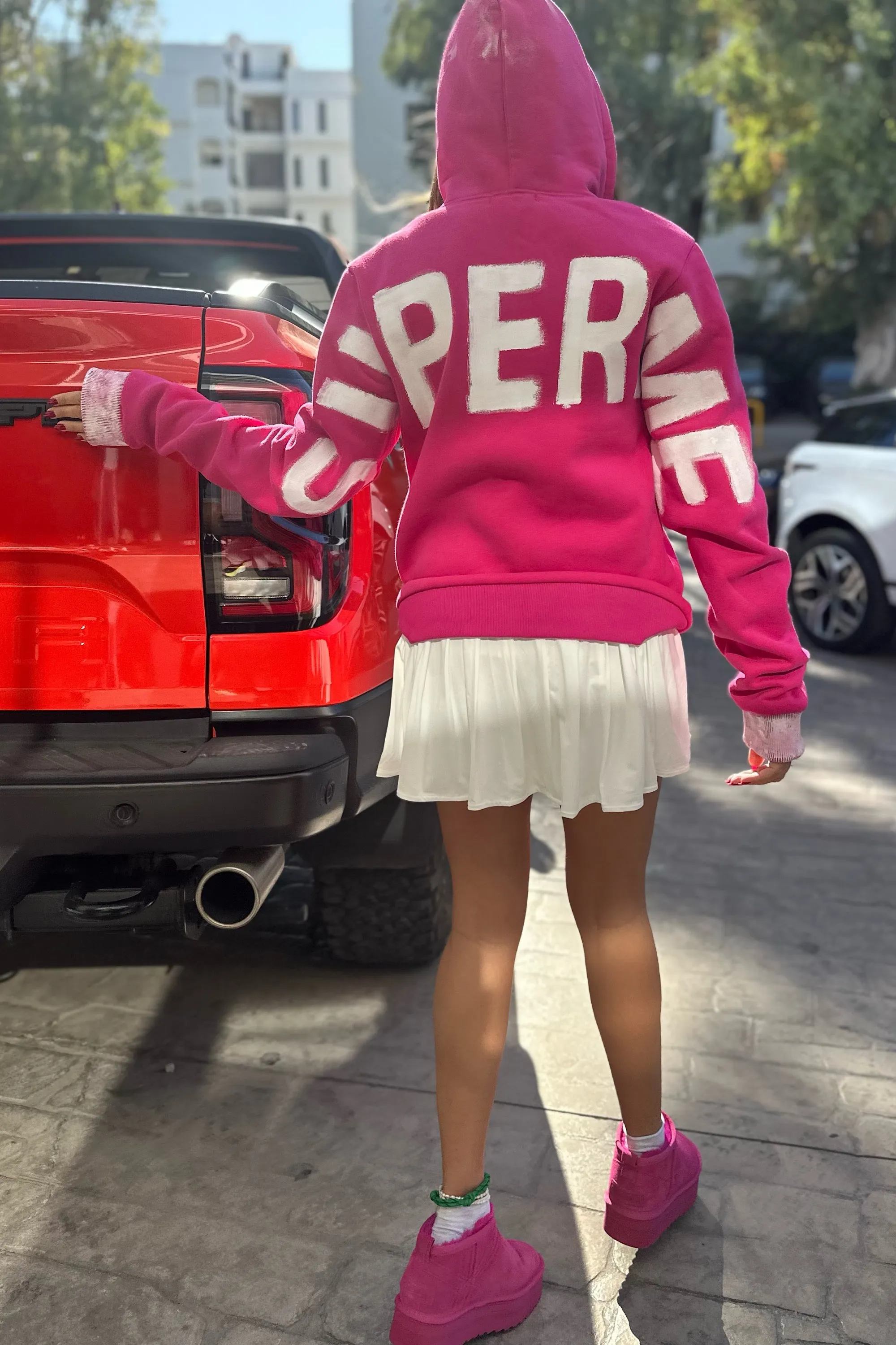 SUPER HYPER  HAND PAINTED HOODIE