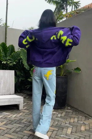 SUPER HYPER  HAND PAINTED HOODIE
