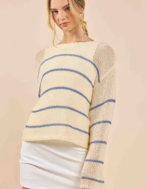 TAYLOR STRIPED KNIT SWEATER