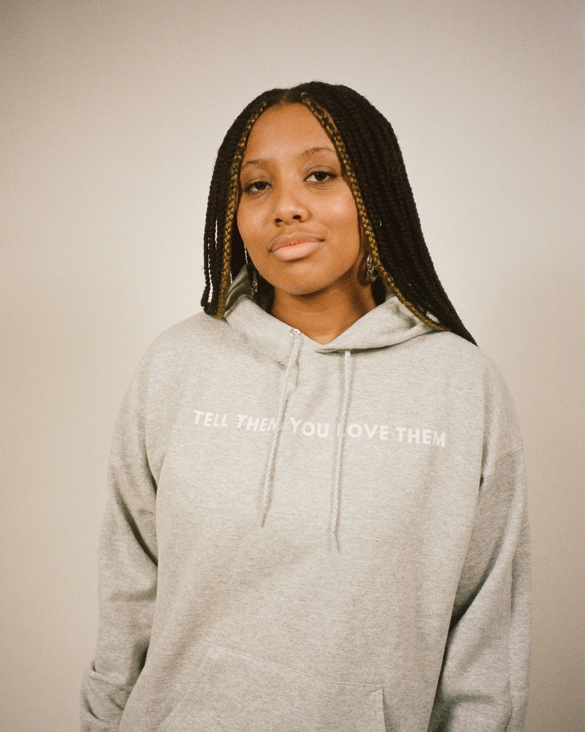 TELL THEM YOU LOVE THEM HOODIE (grey)