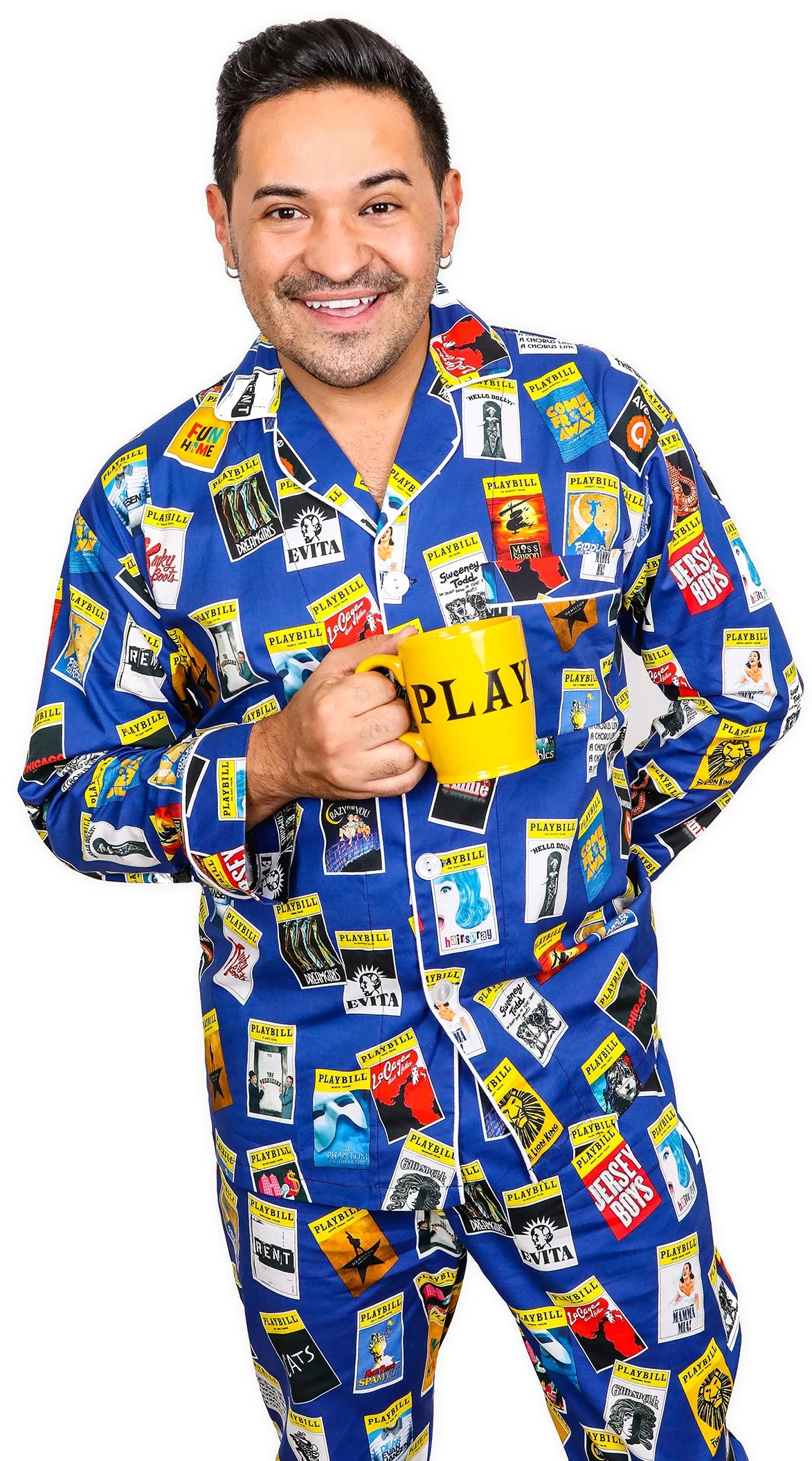 The Blue Playbill Pajamas For Men