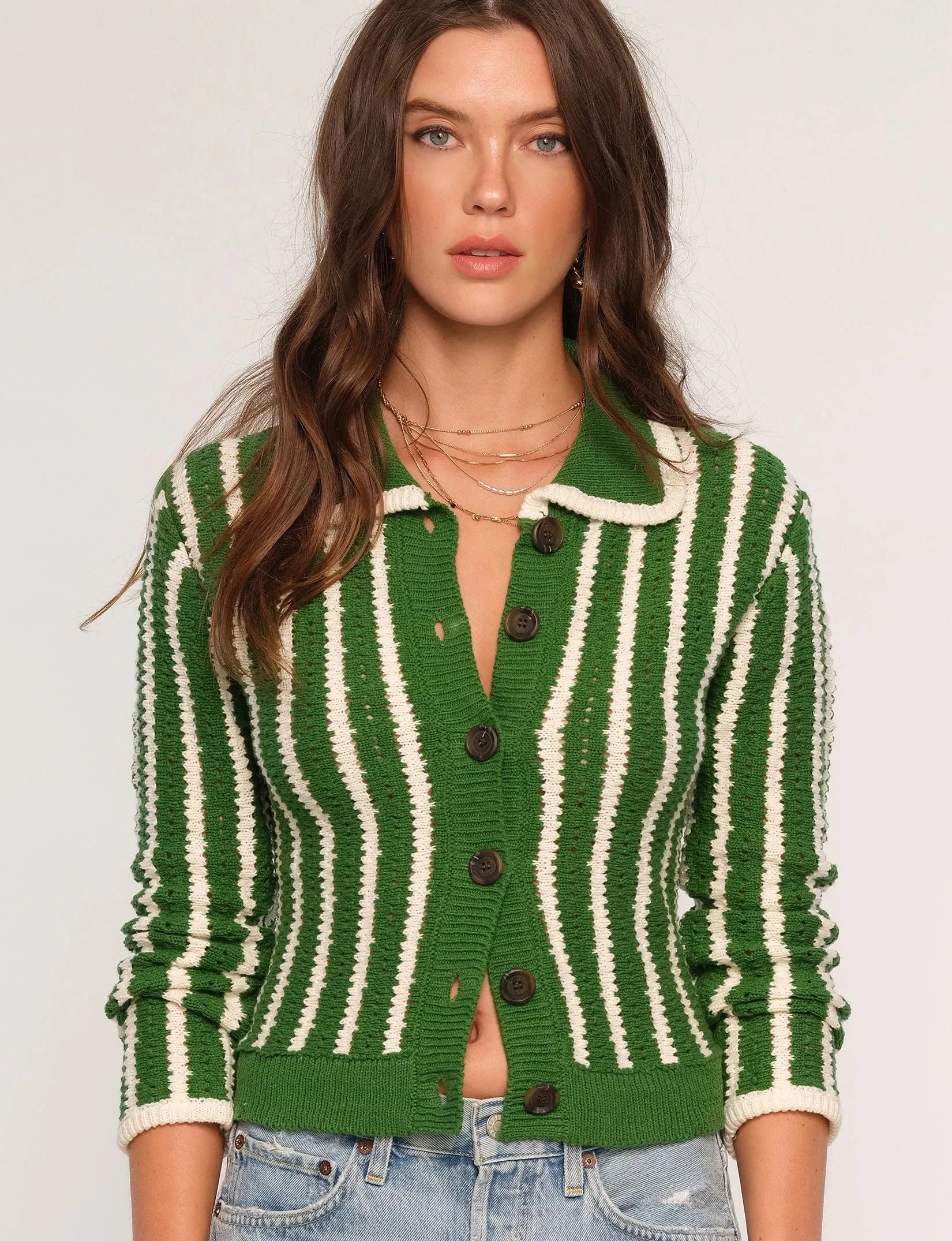 The Corrie Cardi by Heartloom - Grass