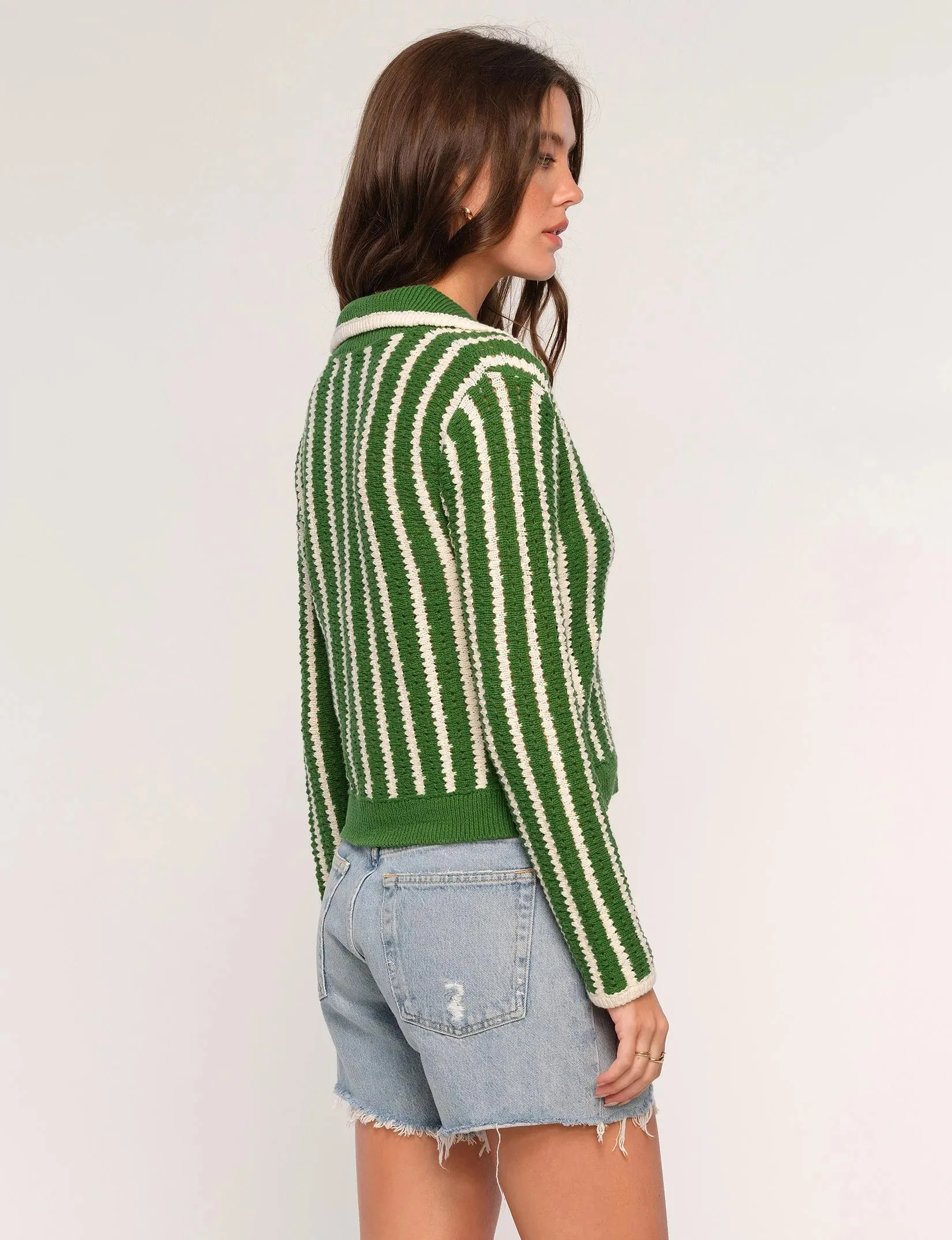 The Corrie Cardi by Heartloom - Grass