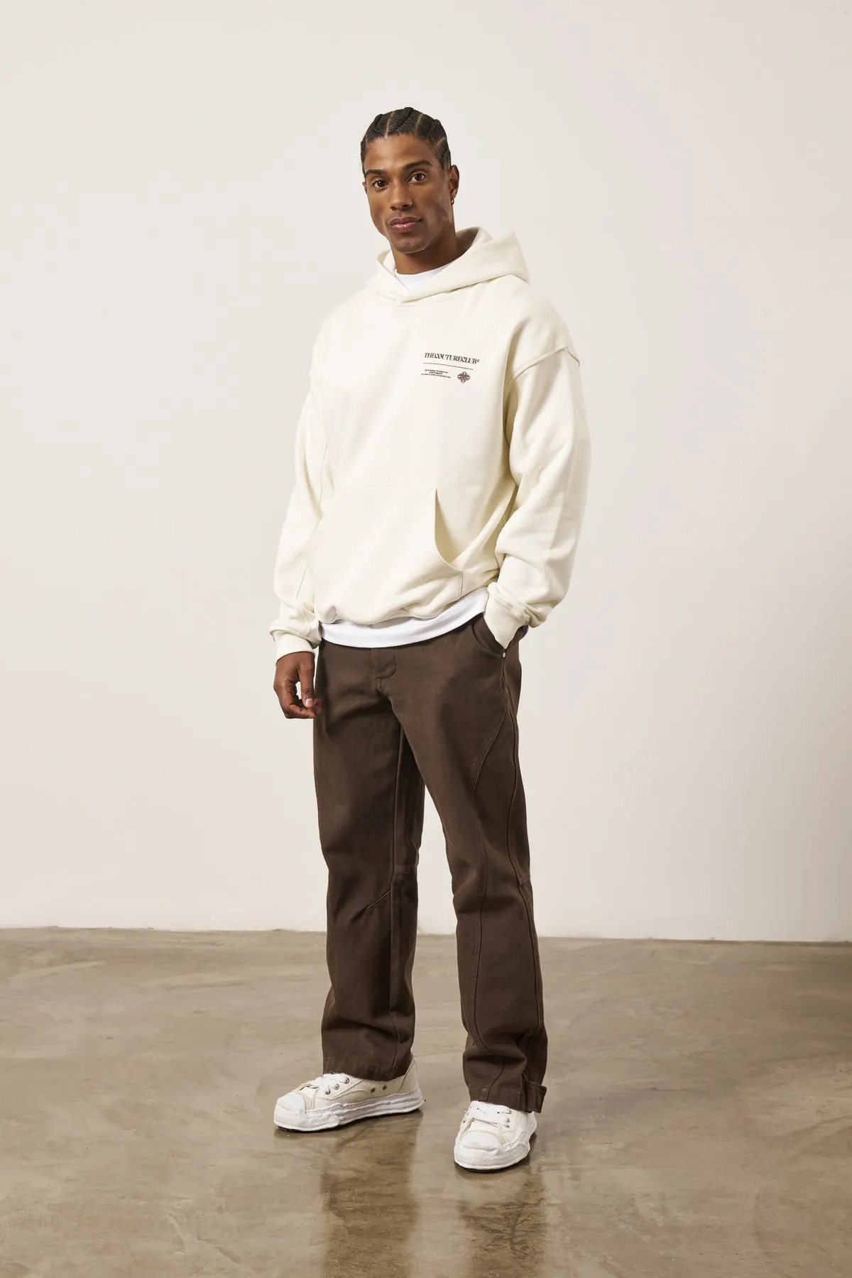 The Couture Club Multi Graphic Hoodie Off White