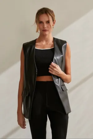 The Quinn Leather Vest - FINAL SALE