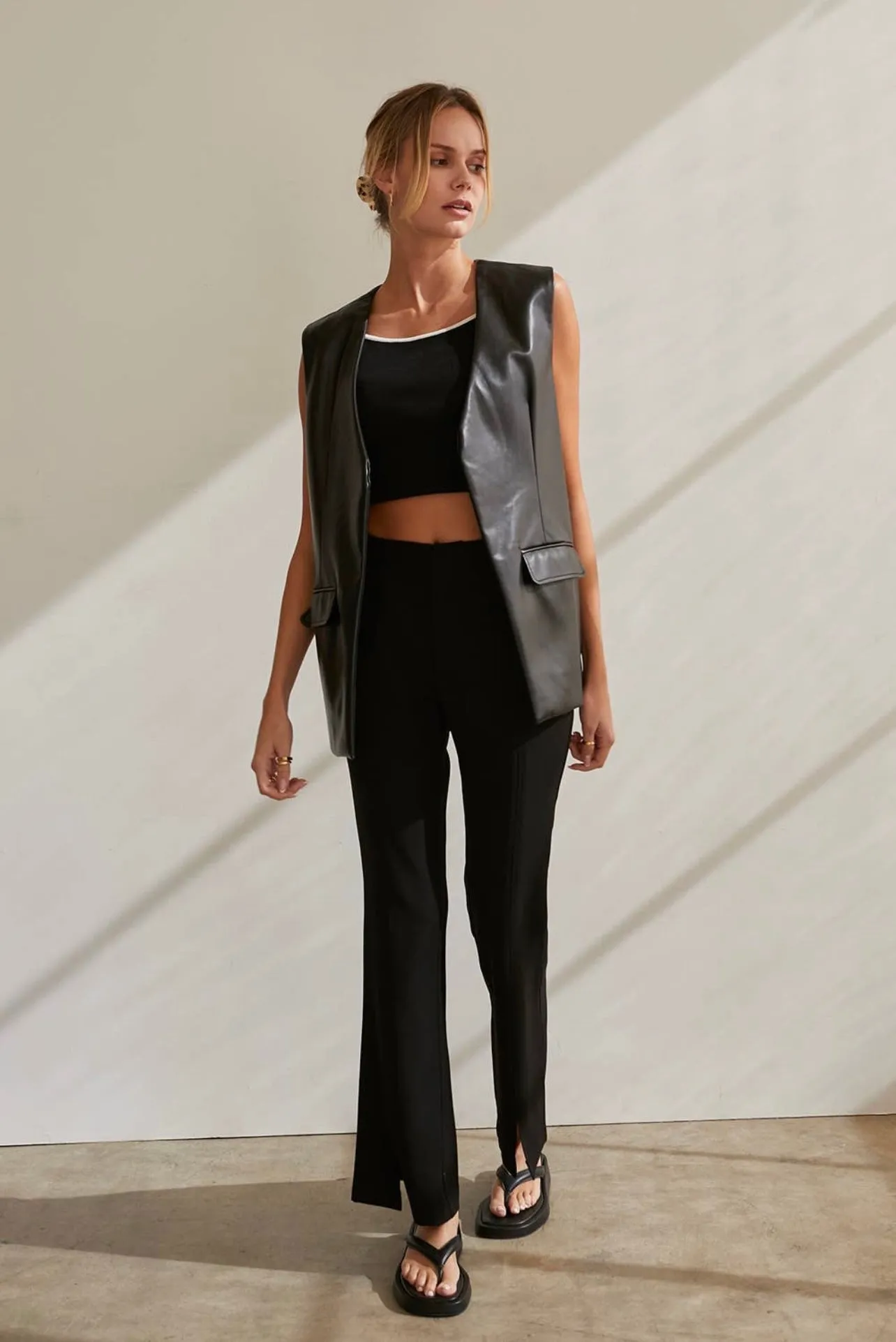 The Quinn Leather Vest - FINAL SALE