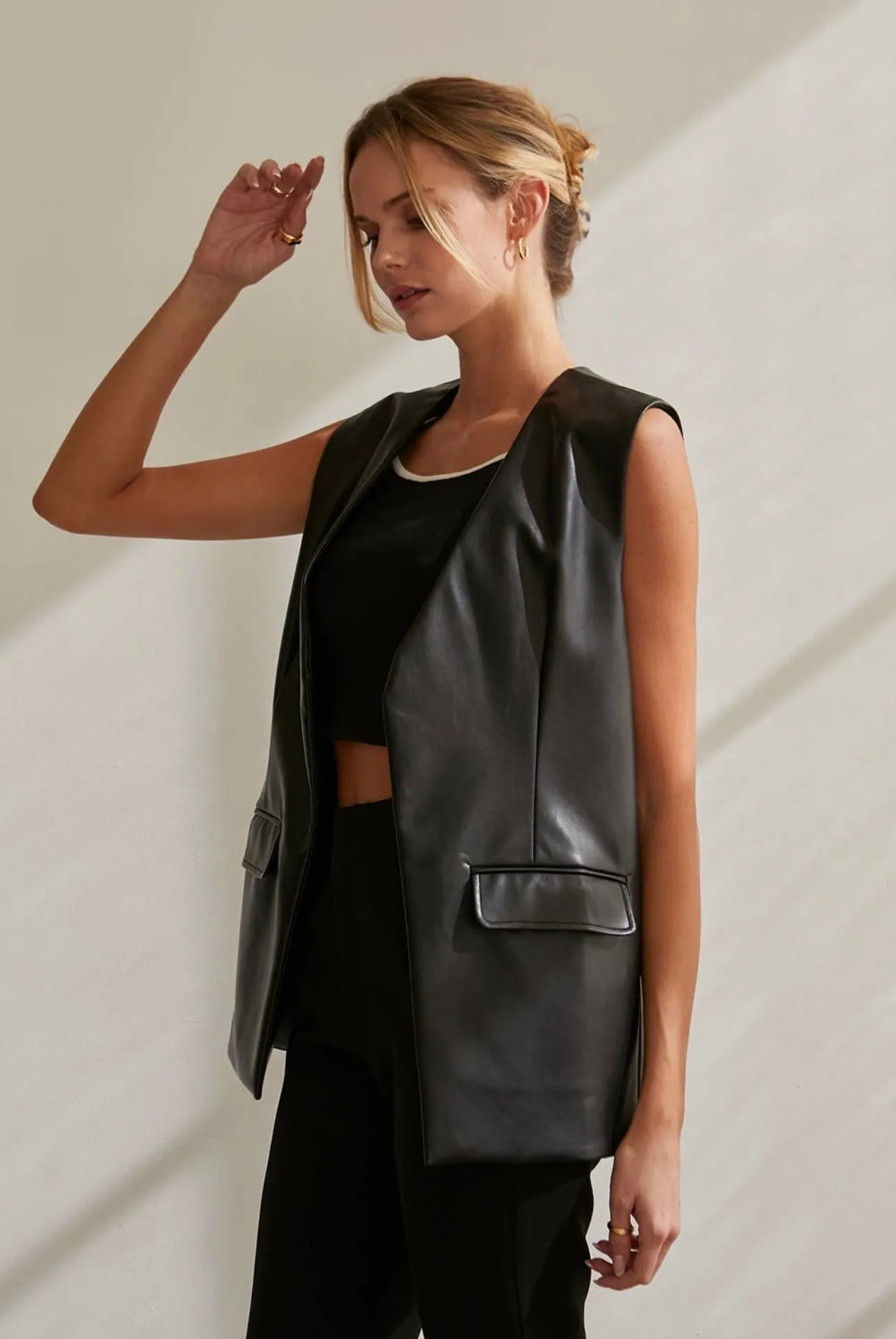The Quinn Leather Vest - FINAL SALE