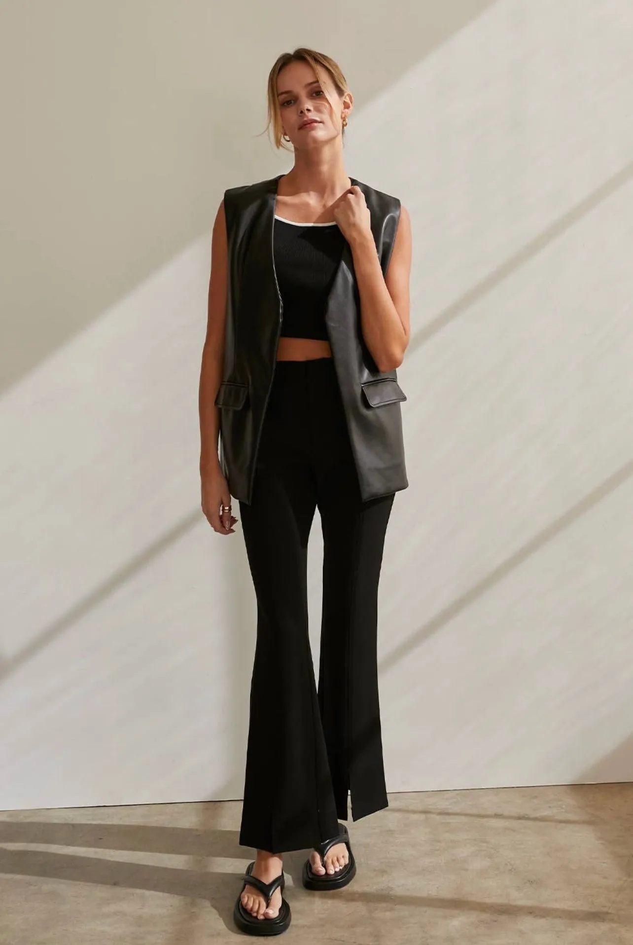 The Quinn Leather Vest - FINAL SALE