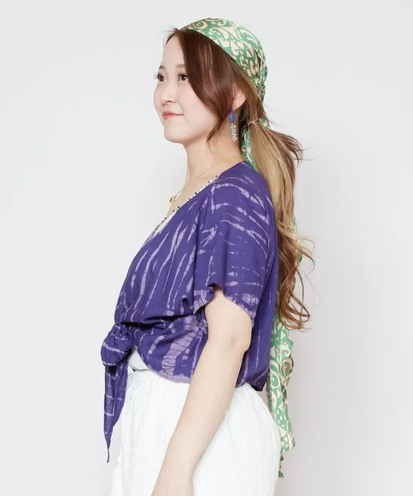 Tie Dye Wide Cropped Cardigan