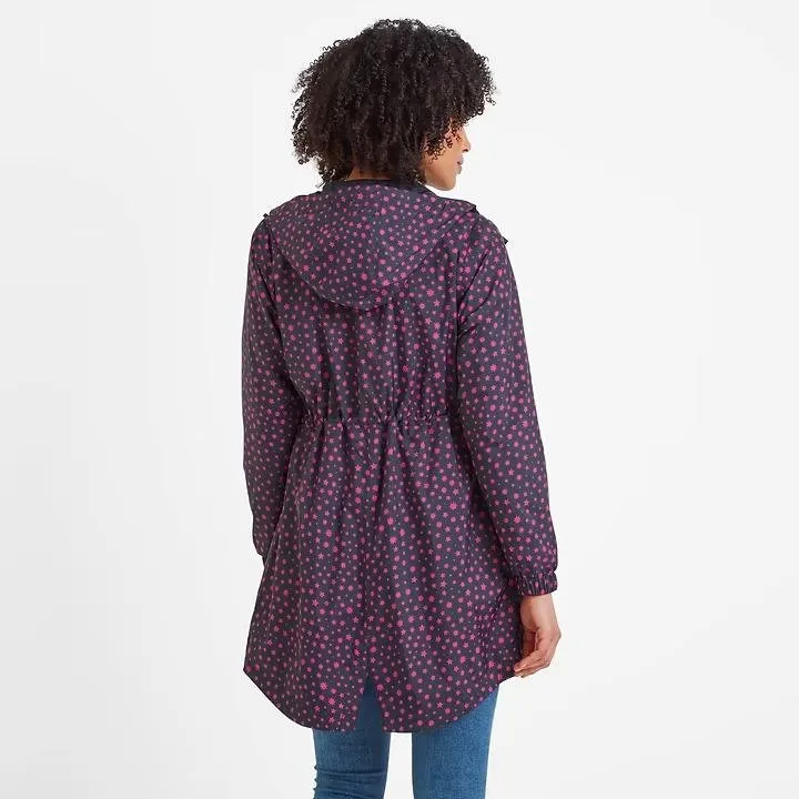 Tog 24 Kilnesy Womens Waterproof Jacket - Magenta Pink Star Print