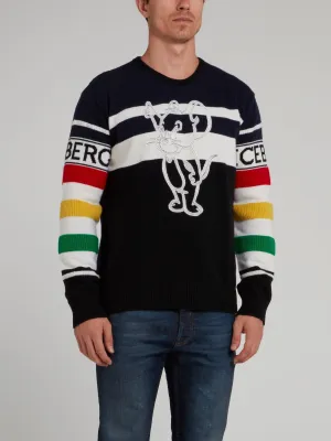Tom and Jerry Navy Striped Sweaters