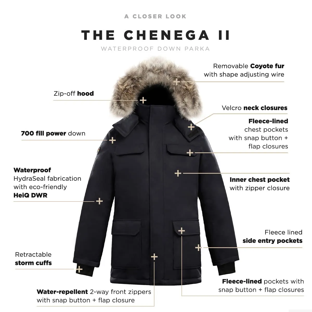 Triple F.A.T. Goose Chenega II Winter Jacket Mens - Men's Snow Jacket - Heavy Winter Coat