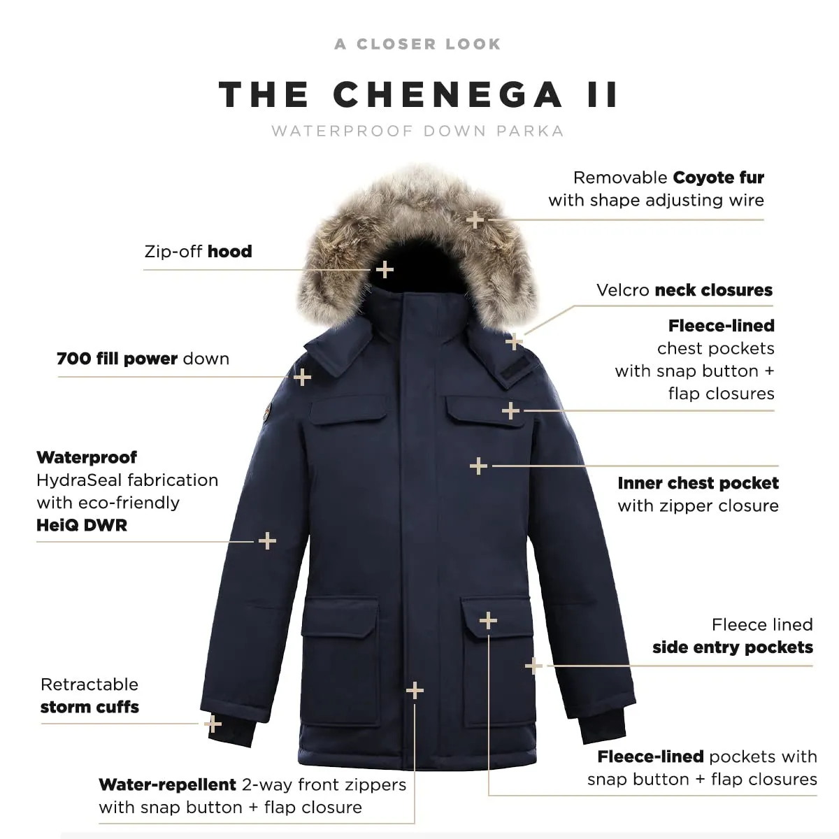 Triple F.A.T. Goose Chenega II Winter Jacket Mens - Men's Snow Jacket - Heavy Winter Coat