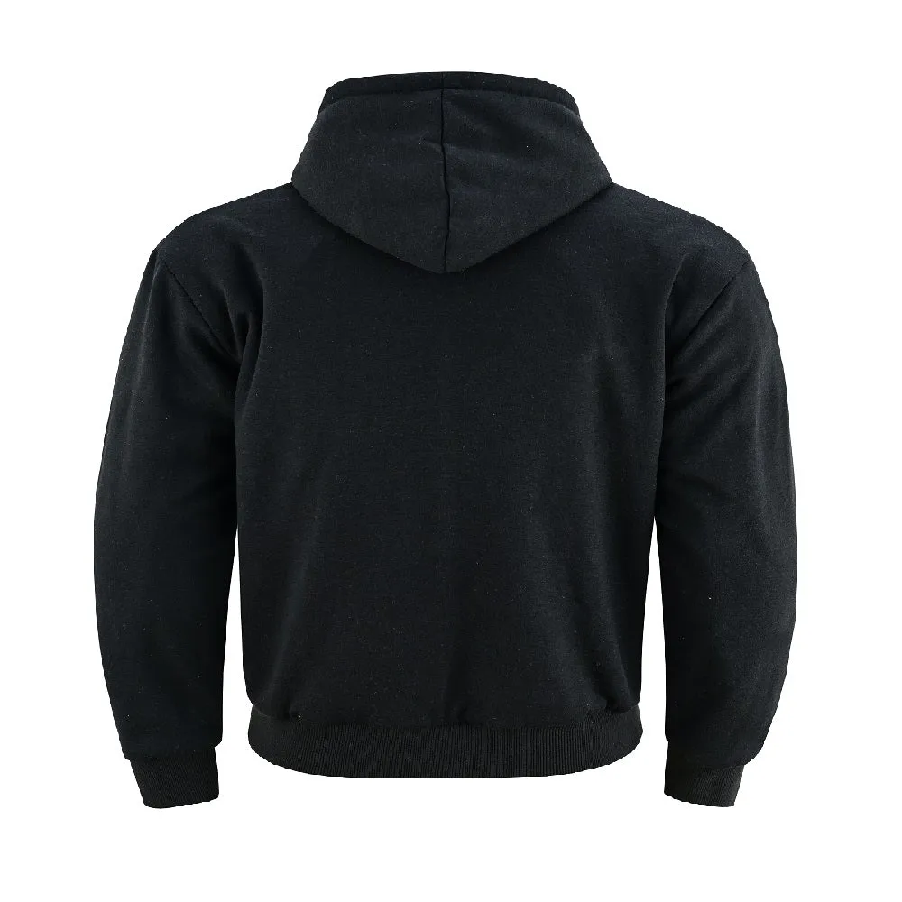 Tuff Gear Motorcycle Hoodie Lined with “DuPont™ and Kevlar® - Black