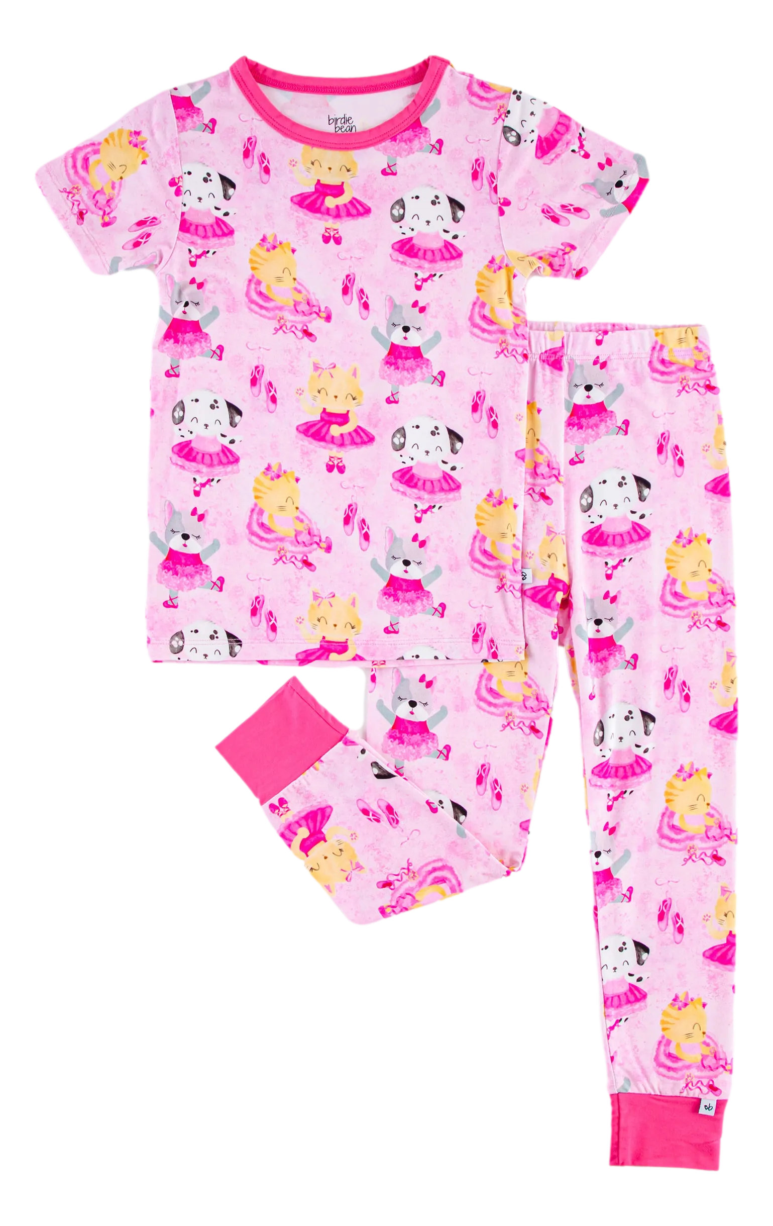 Two Piece Short Sleeve Pajama Set- Cassie- Final Sale