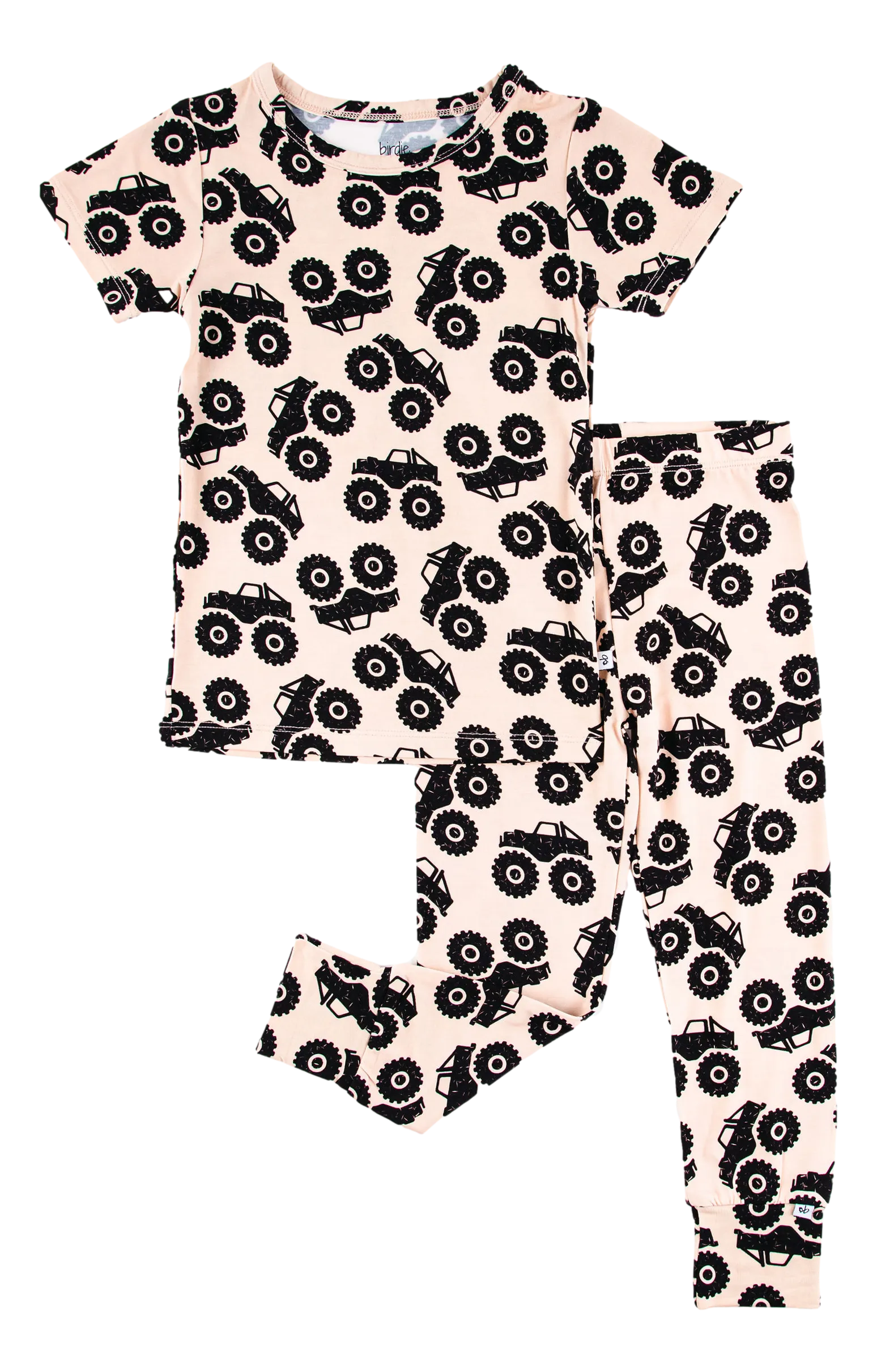 Two Piece Short Sleeve Pajama Set- Clay- Final Sale