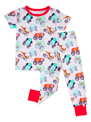 Two Piece Short Sleeve Pajama Set- Tyler- Final Sale